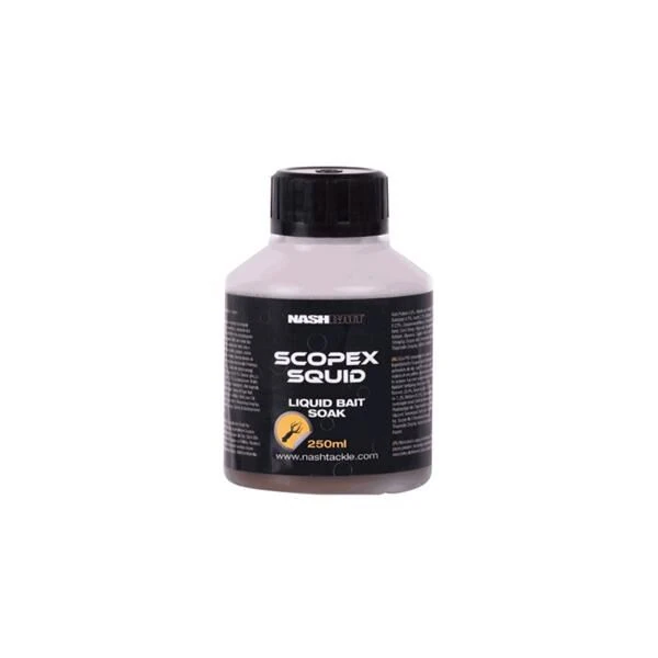Nash Scopex Squid Liquid Bait Soak 250ml 1 Nash Scopex Squid Liquid Bait Soak 250ml