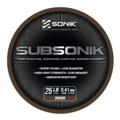 Sonik Subsonik Monofilament Brown 1200M -Hengels Wereld Verkoopwinkel 2308308Sonik Subsonik Monofilament Brown 1200M 1 1