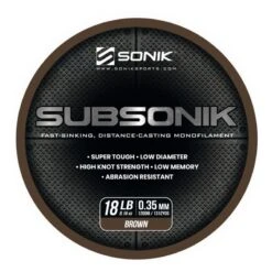 Sonik Subsonik Monofilament Brown 1200M -Hengels Wereld Verkoopwinkel 2308310Sonik Subsonik Monofilament Brown 1200M 3 1