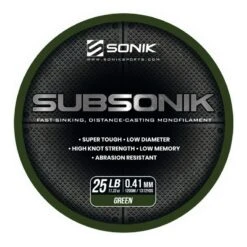 Sonik Subsonik Monofilament Green 1200M 9 Sonik Subsonik Monofilament Green 1200M -Hengels Wereld Verkoopwinkel 2308321Sonik Subsonik Monofilament Green 1200M 1 1