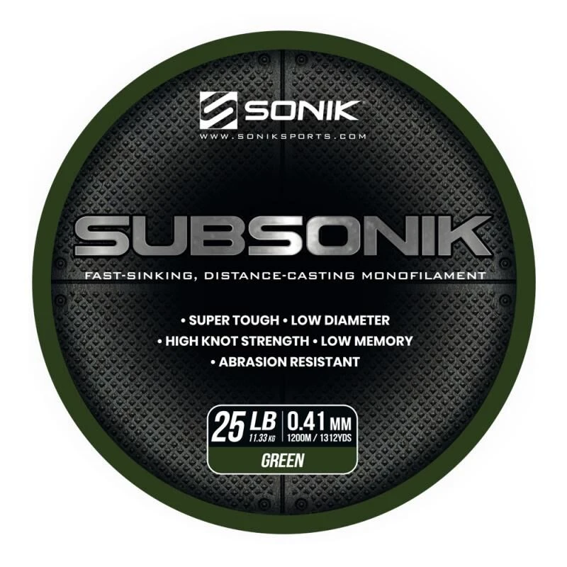 Sonik Subsonik Monofilament Green 1200M 5 Sonik Subsonik Monofilament Green 1200M - Afbeelding 5
