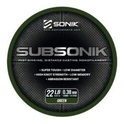 Sonik Subsonik Monofilament Green 1200M 8 Sonik Subsonik Monofilament Green 1200M -Hengels Wereld Verkoopwinkel 2308322Sonik Subsonik Monofilament Green 1200M 2 1