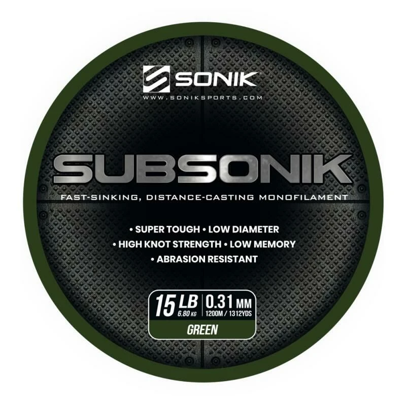 Sonik Subsonik Monofilament Green 1200M 2 Sonik Subsonik Monofilament Green 1200M - Afbeelding 2