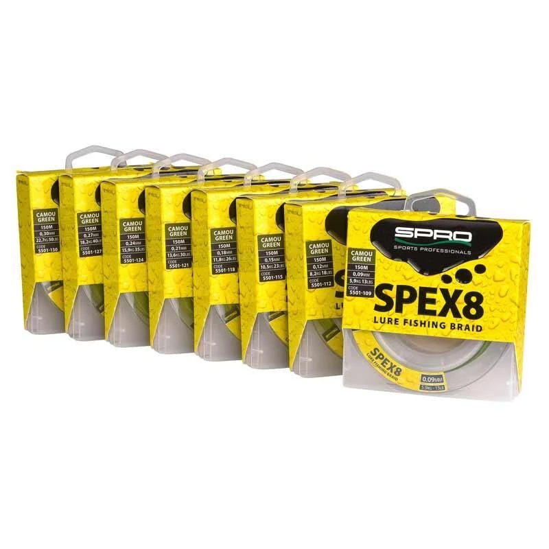 Spro Spex8 Braid Camo Green 150m 2 Spro Spex8 Braid Camo Green 150m - Afbeelding 2
