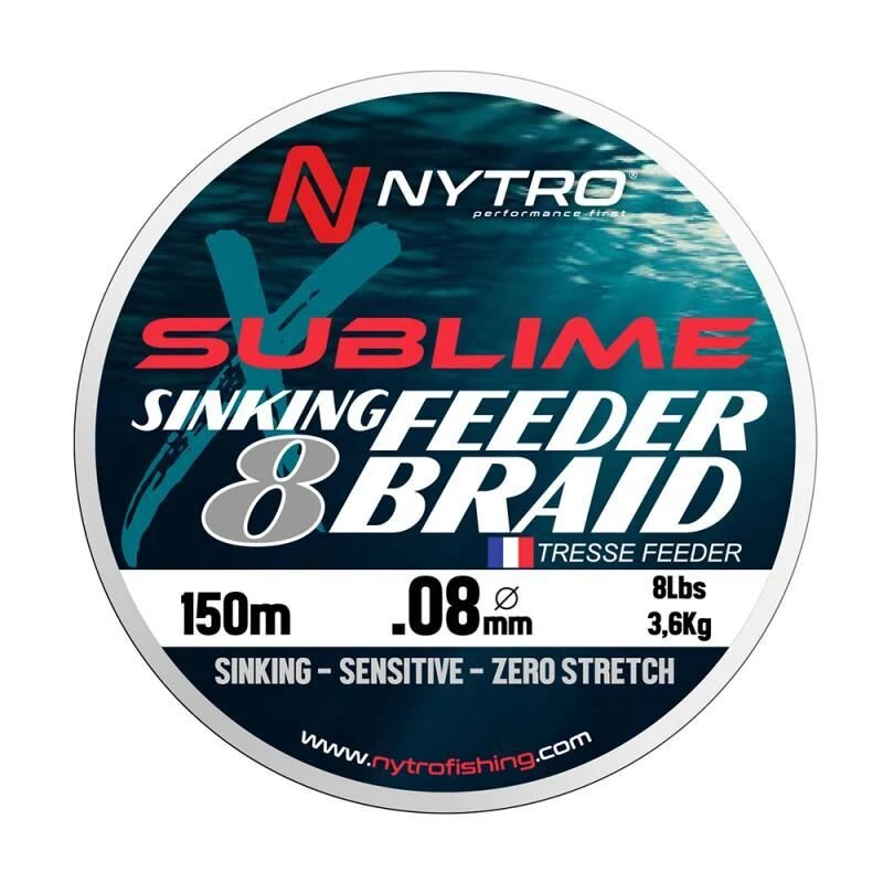 Nytro Sublime X8 Sinking Feeder Braid 1 Nytro Sublime X8 Sinking Feeder Braid