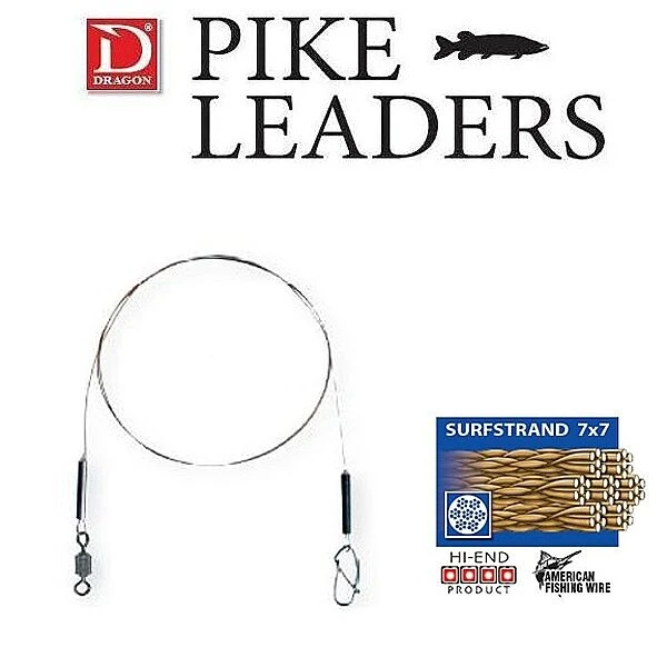 Dragon Surfstrand 7x7 Leaders 9kg 1 Dragon Surfstrand 7x7 Leaders 9kg